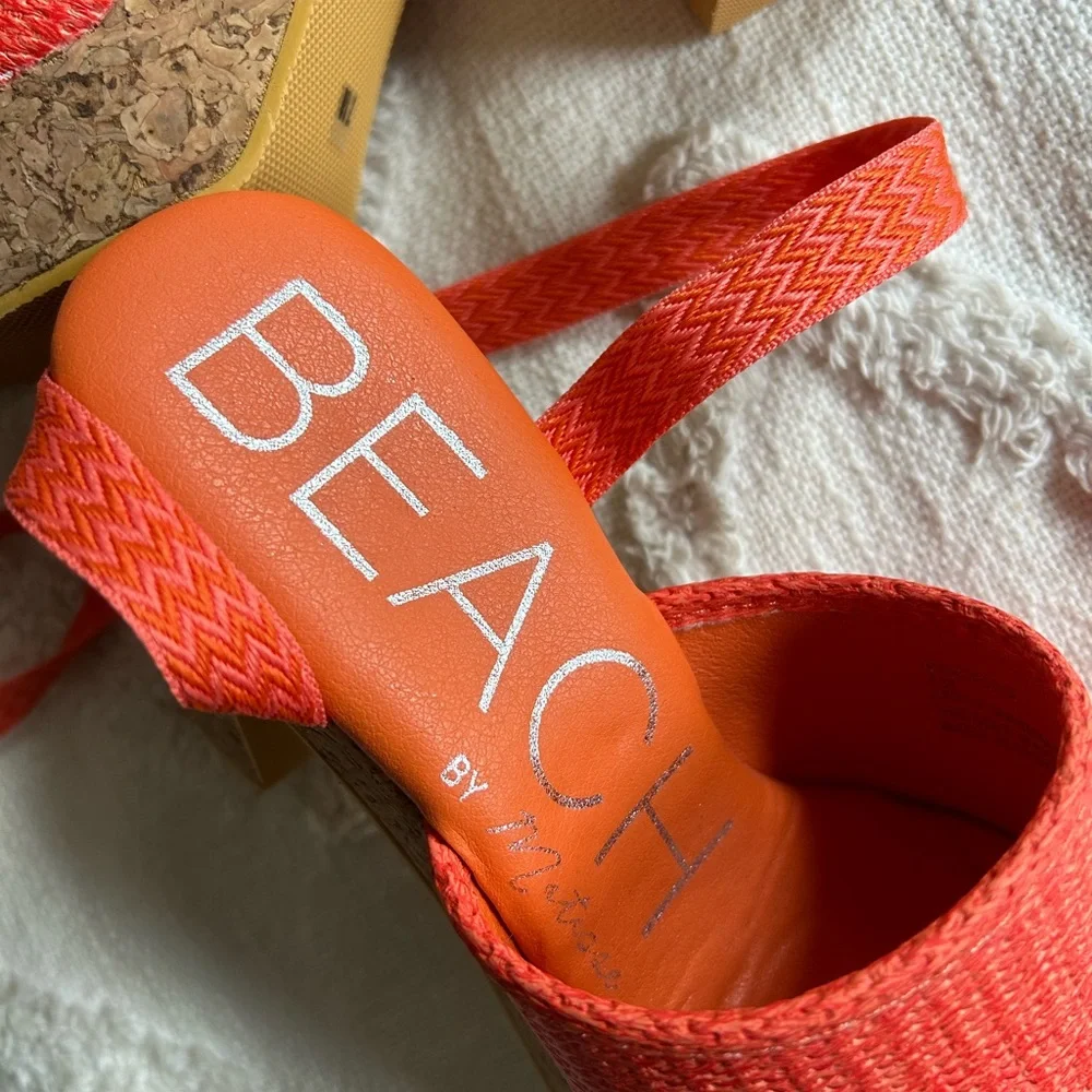 Anthropologie Matisse Coral Platform Sandals - Picture 5 of 7